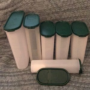 Lot of New Tupperware modular mates 6pc green top